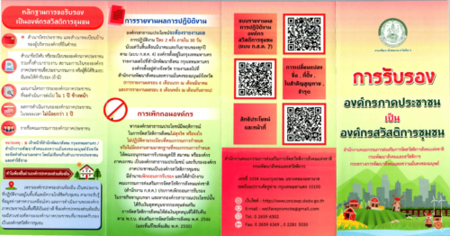 การรับรององค์กรสวัสดิการชุมชน